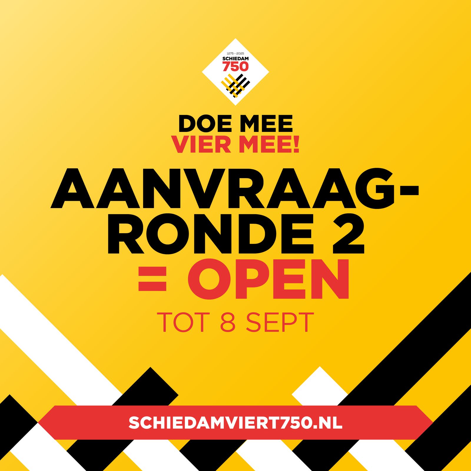 2e AANVRAAGRONDE  NU OPEN!